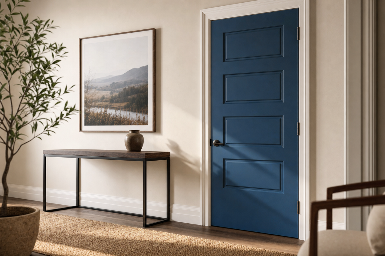 Commodore by Sherwin-Williams on interior-doors