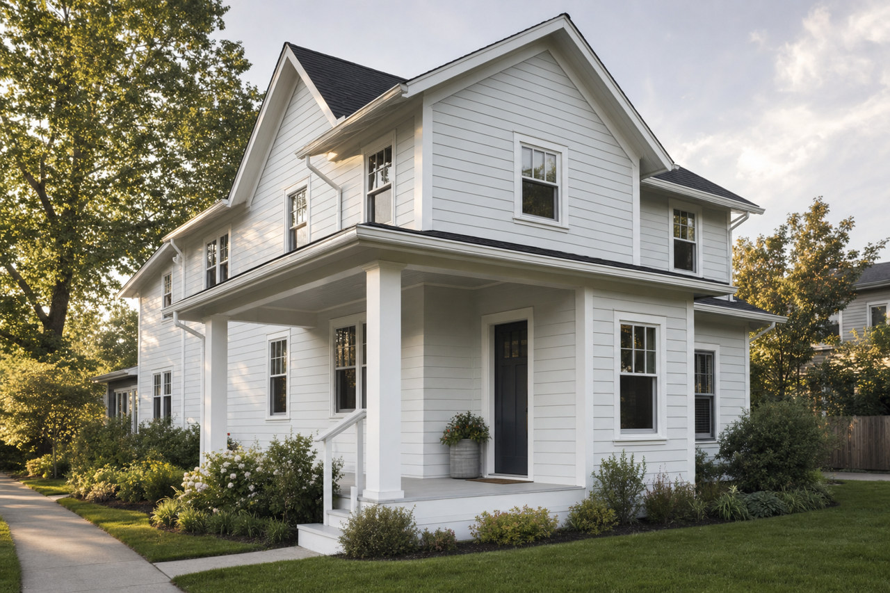 Rarified Air by Sherwin-Williams on exterior
