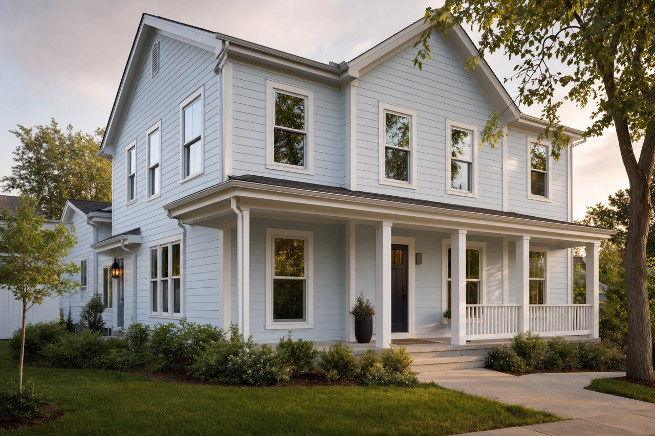 Icelandic by Sherwin-Williams on exterior