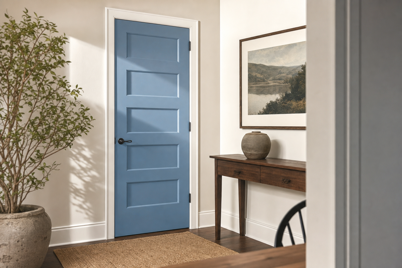 Scanda by Sherwin-Williams on interior-doors