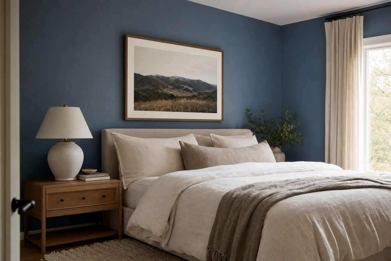 Revel Blue by Sherwin-Williams on interiors