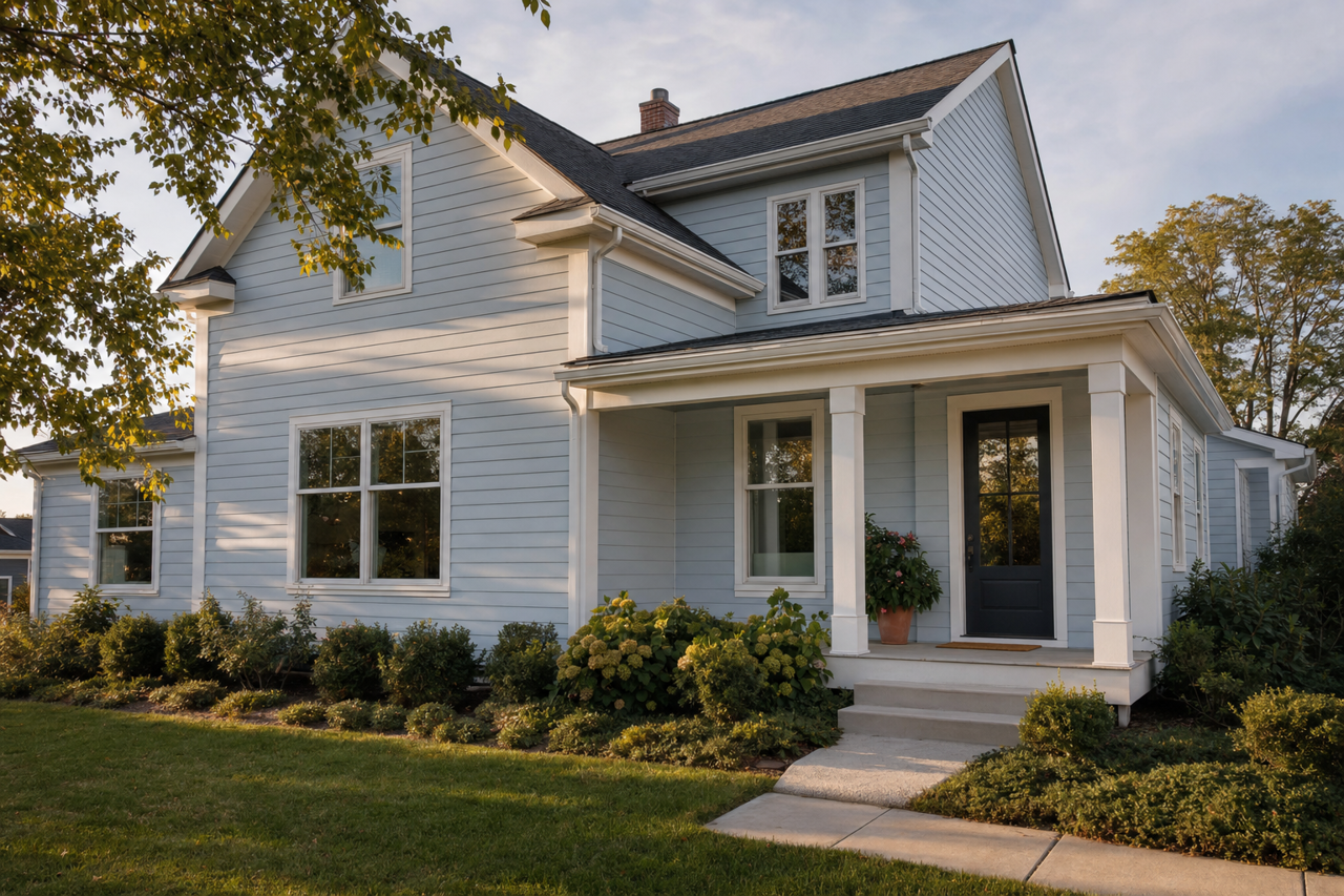 Icy by Sherwin-Williams on exterior