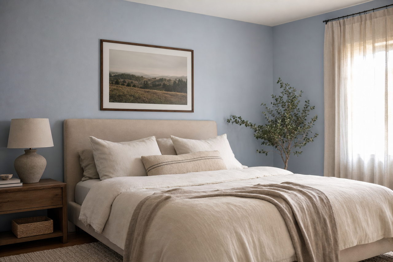 Solitude by Sherwin-Williams on interiors