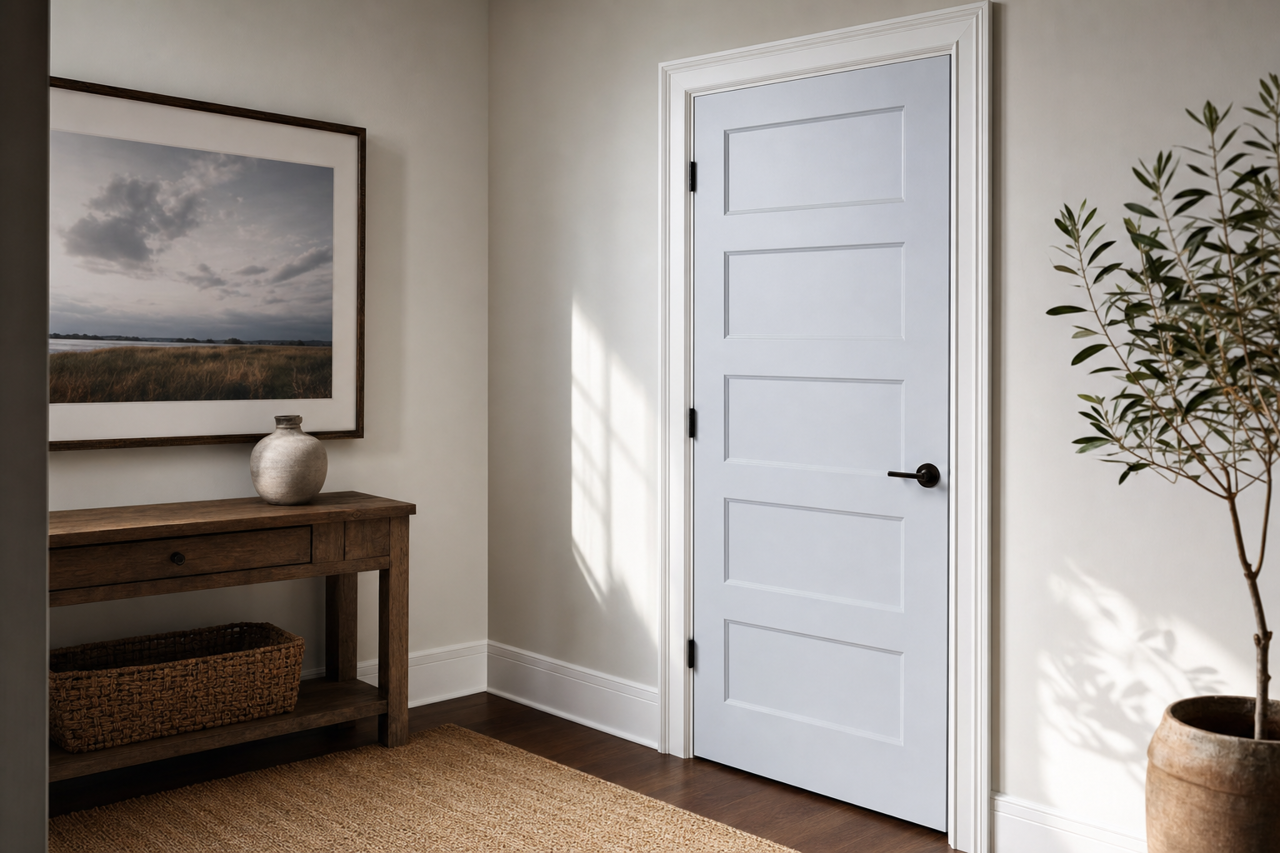 Starry Night by Sherwin-Williams on interior-doors