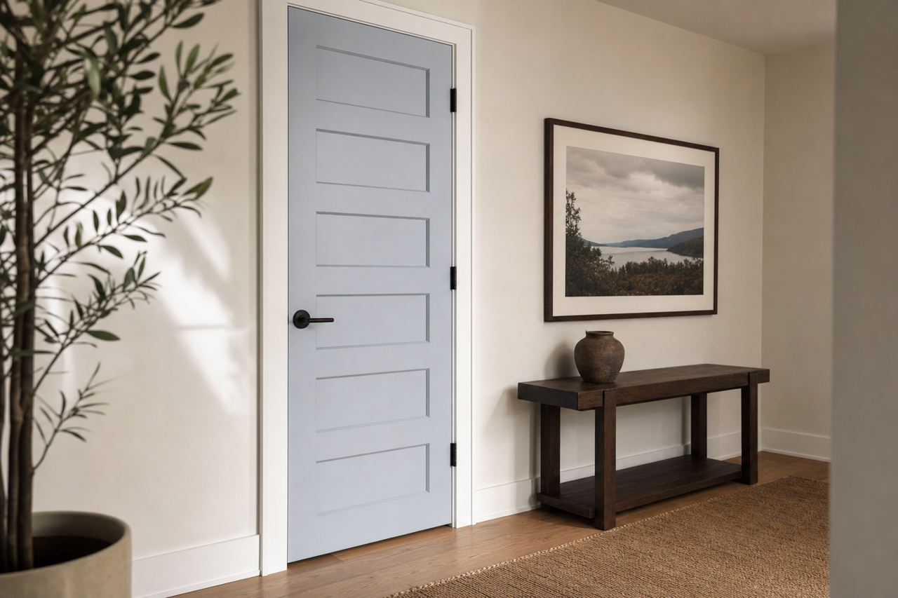 Daydream by Sherwin-Williams on interior-doors