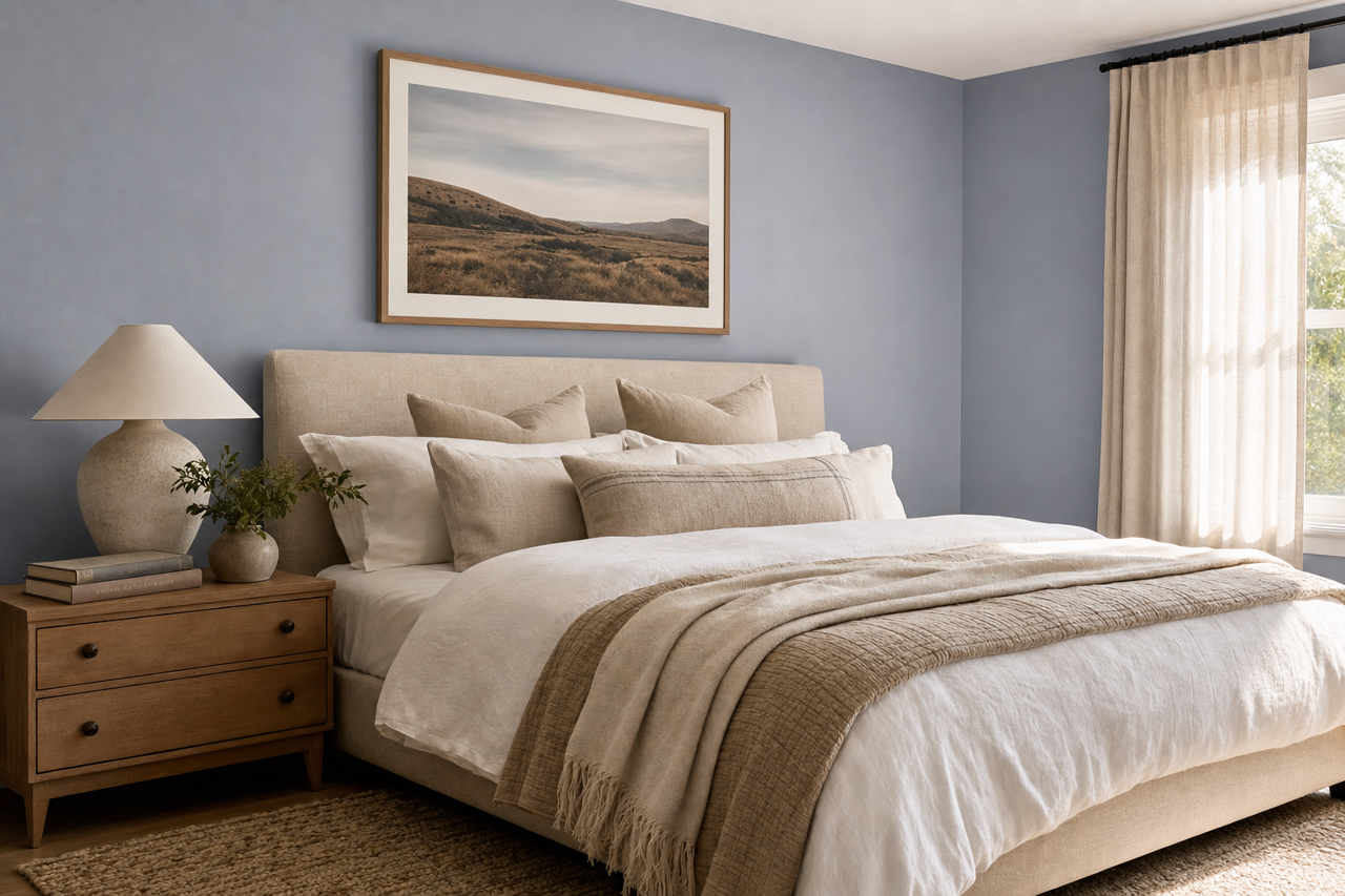 Vesper Violet by Sherwin-Williams on interiors