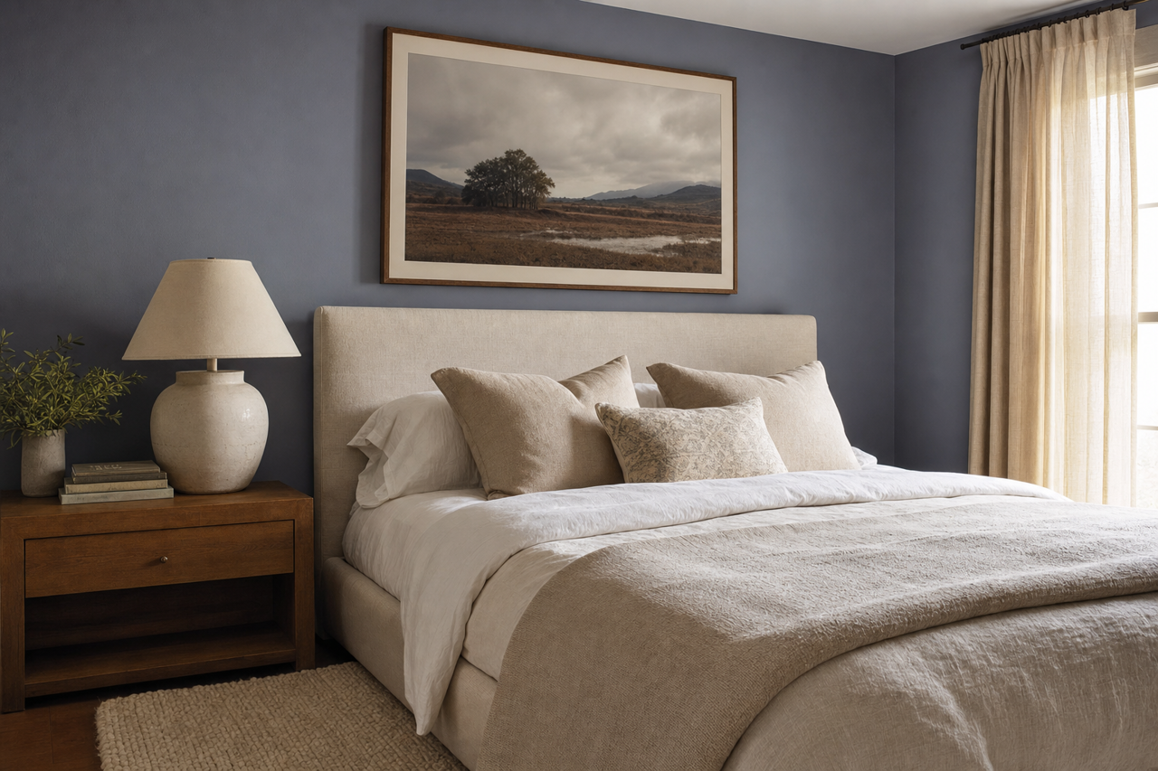 Soulful Blue by Sherwin-Williams on interiors