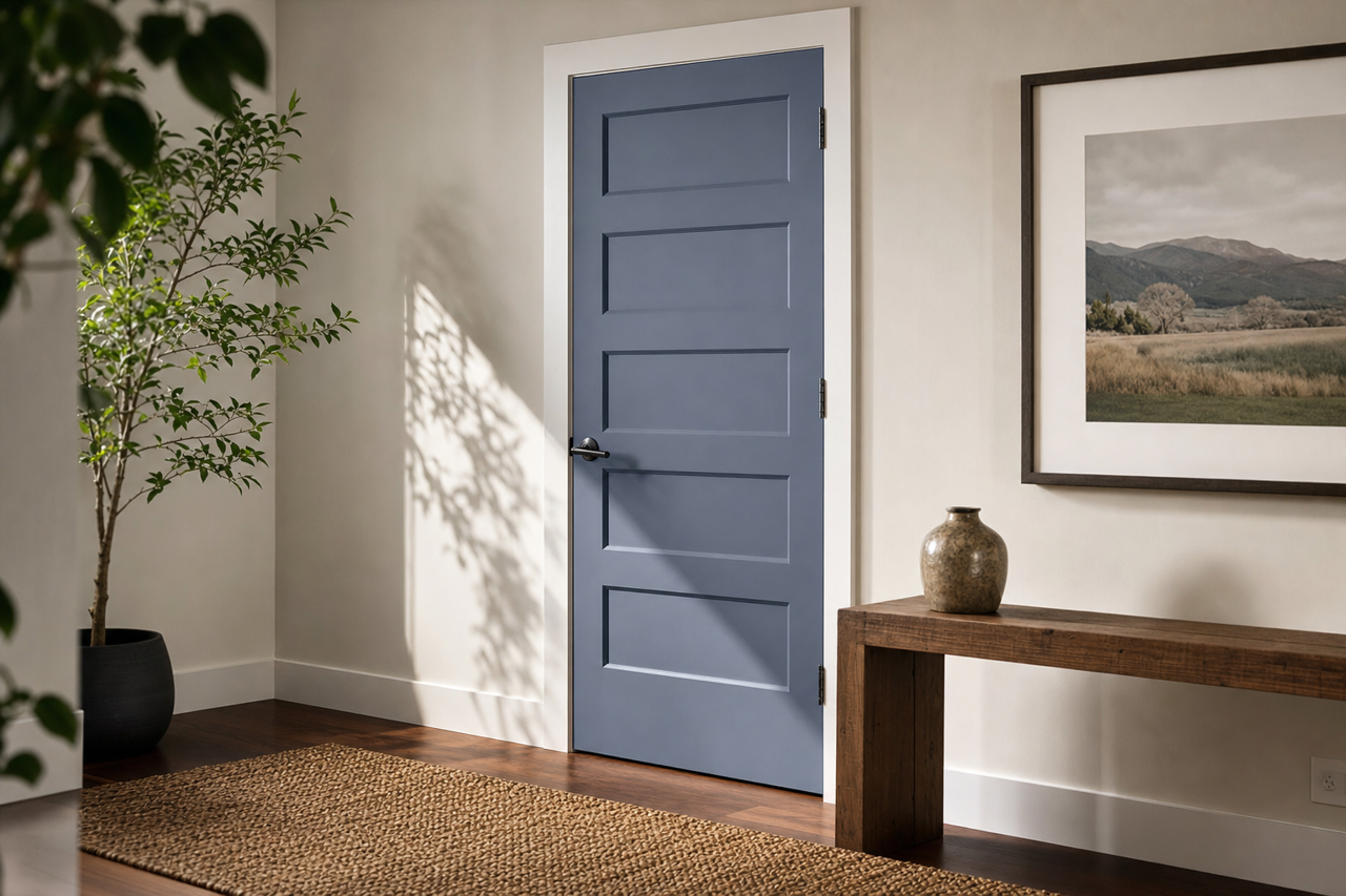 Mesmerize by Sherwin-Williams on interior-doors