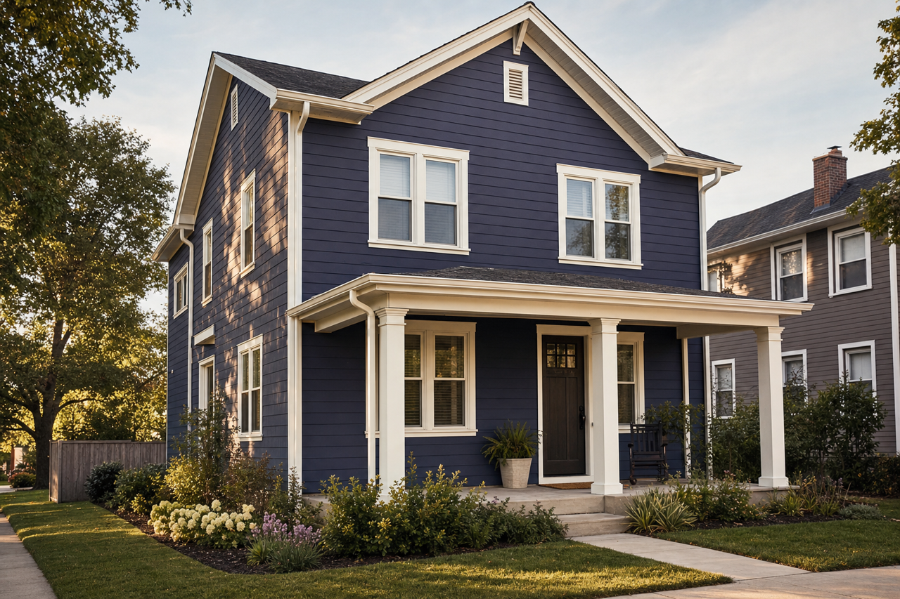 Majestic Purple by Sherwin-Williams on exterior