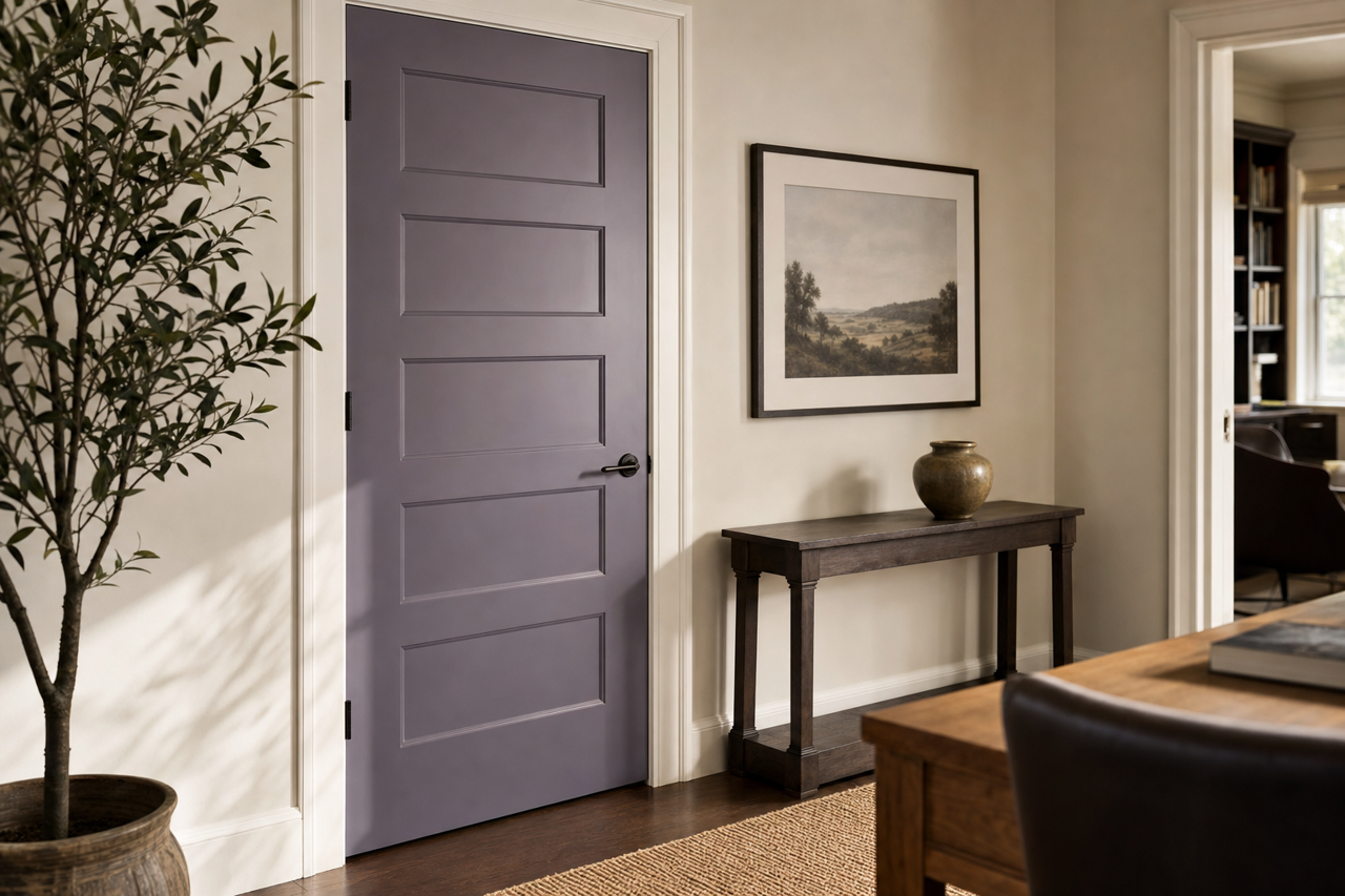 Mythical by Sherwin-Williams on interior-doors