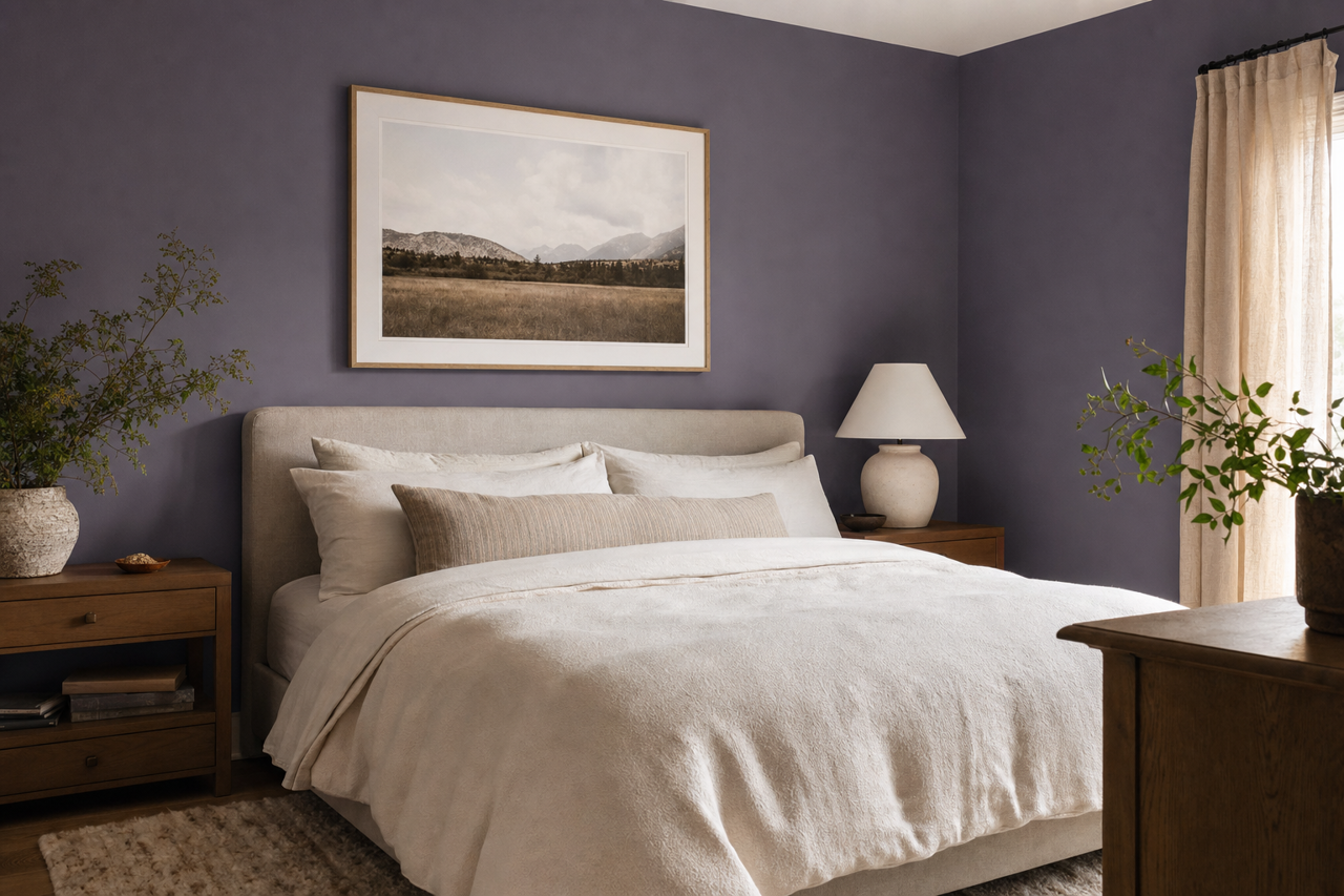 Purple Passage by Sherwin-Williams on interiors