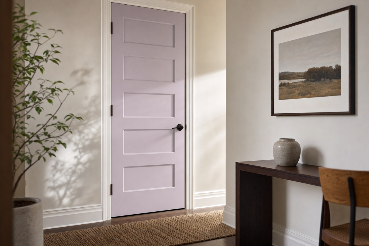 Enchant by Sherwin-Williams on interior-doors