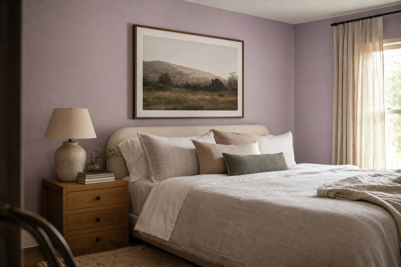 Obi Lilac by Sherwin-Williams on interiors
