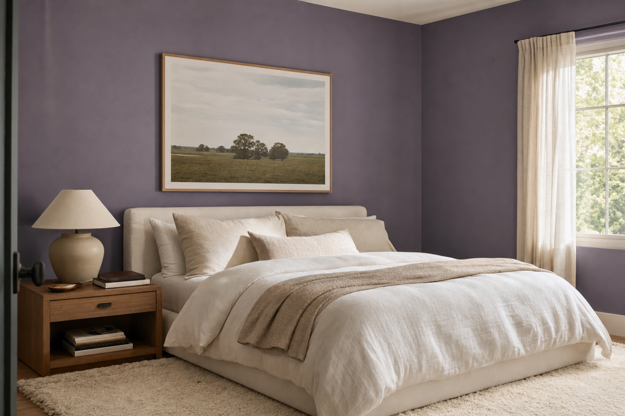 Plummy by Sherwin-Williams on interiors