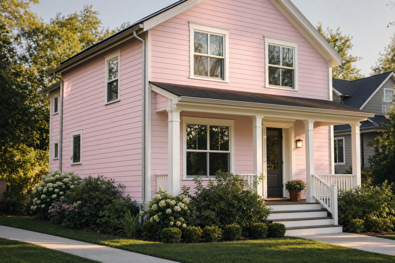 Teaberry by Sherwin-Williams on exterior