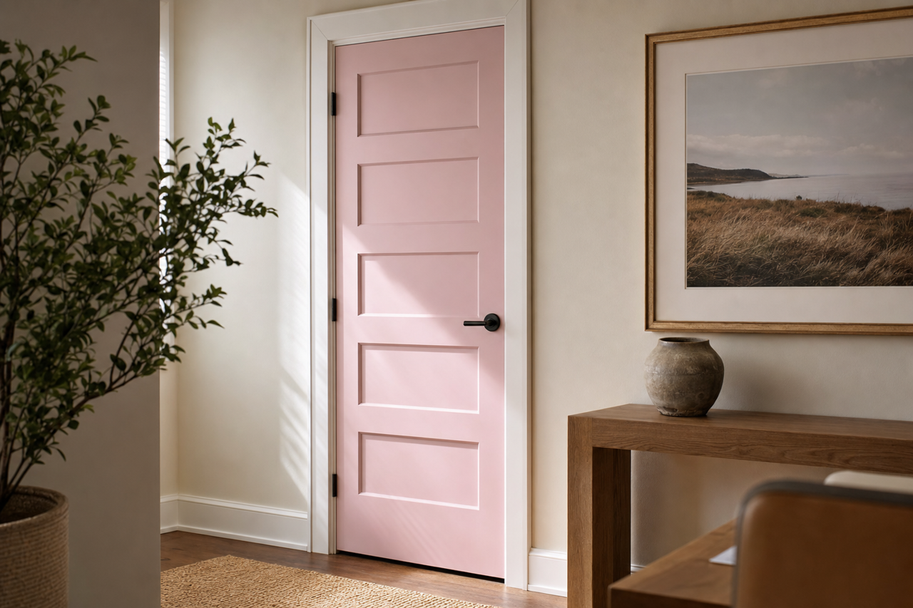Irresistible by Sherwin-Williams on interior-doors