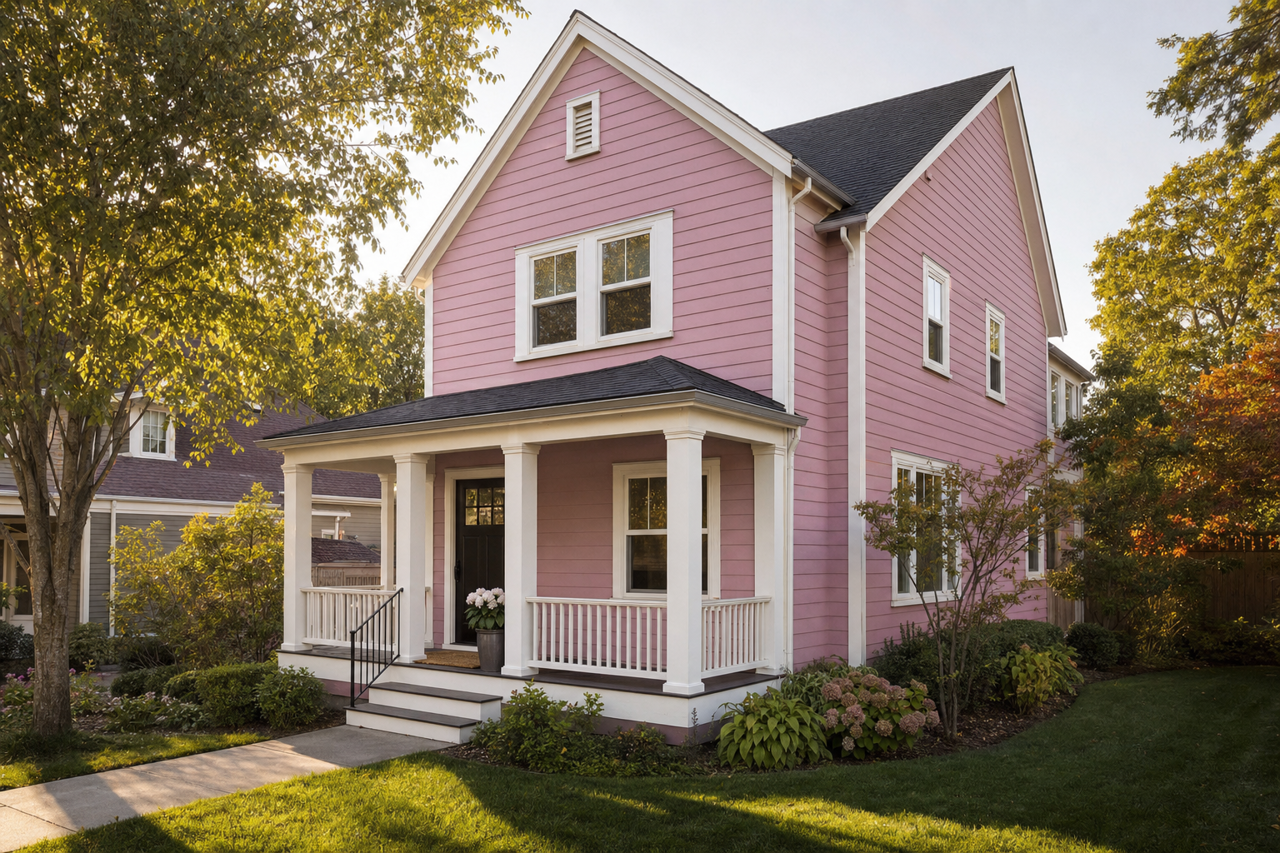 Rosebay by Sherwin-Williams on exterior