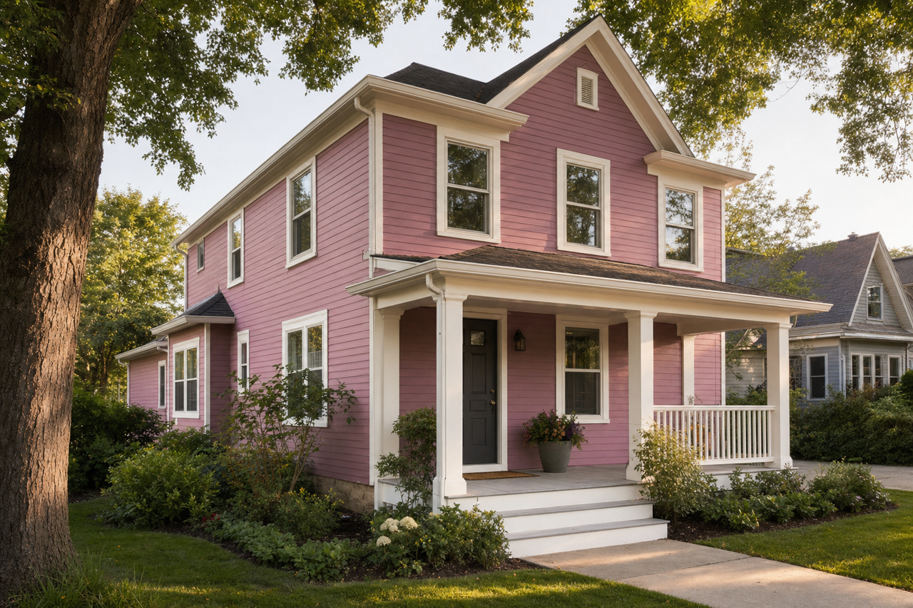 Red Clover by Sherwin-Williams on exterior