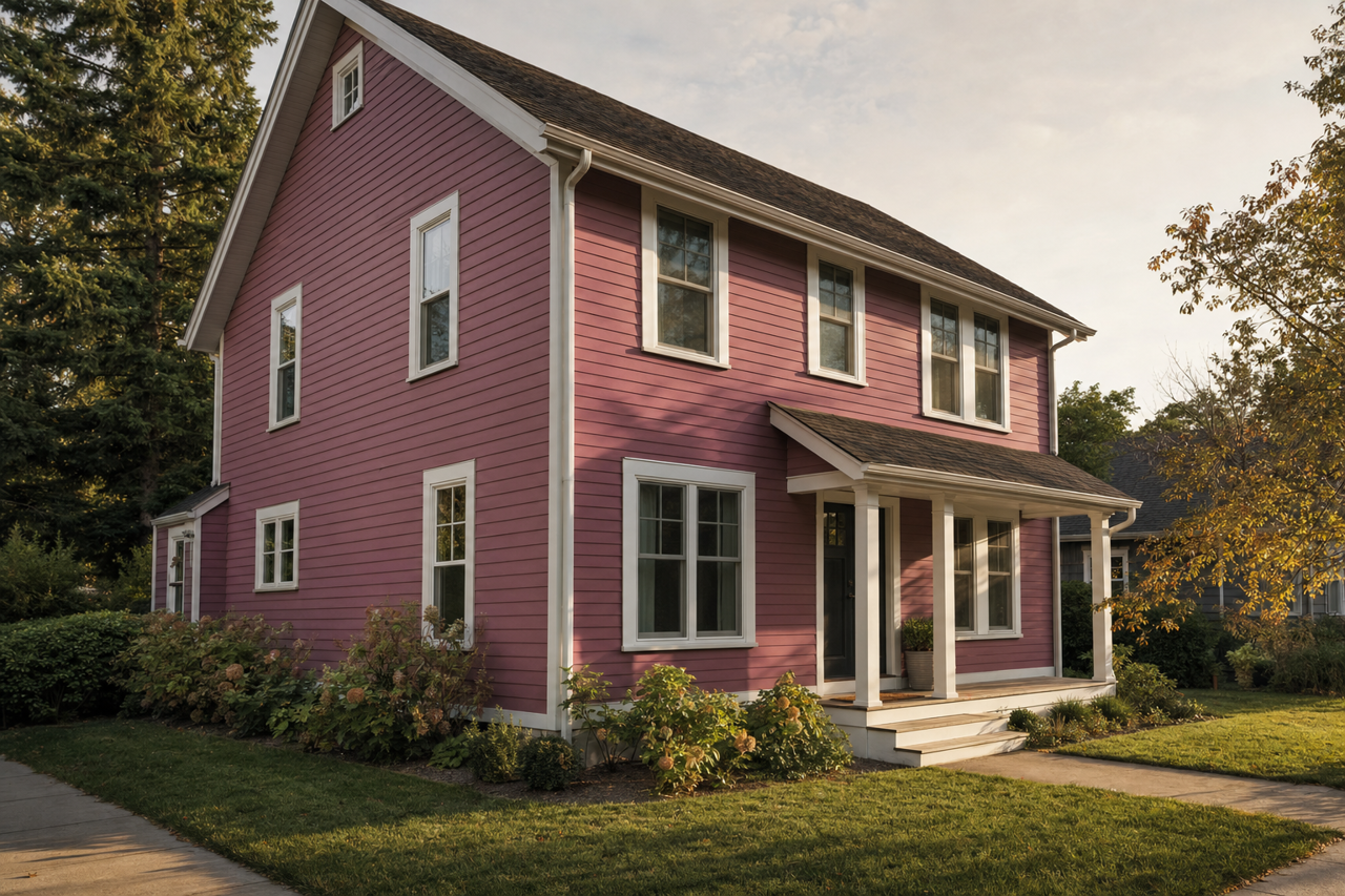 Grandeur Plum by Sherwin-Williams on exterior