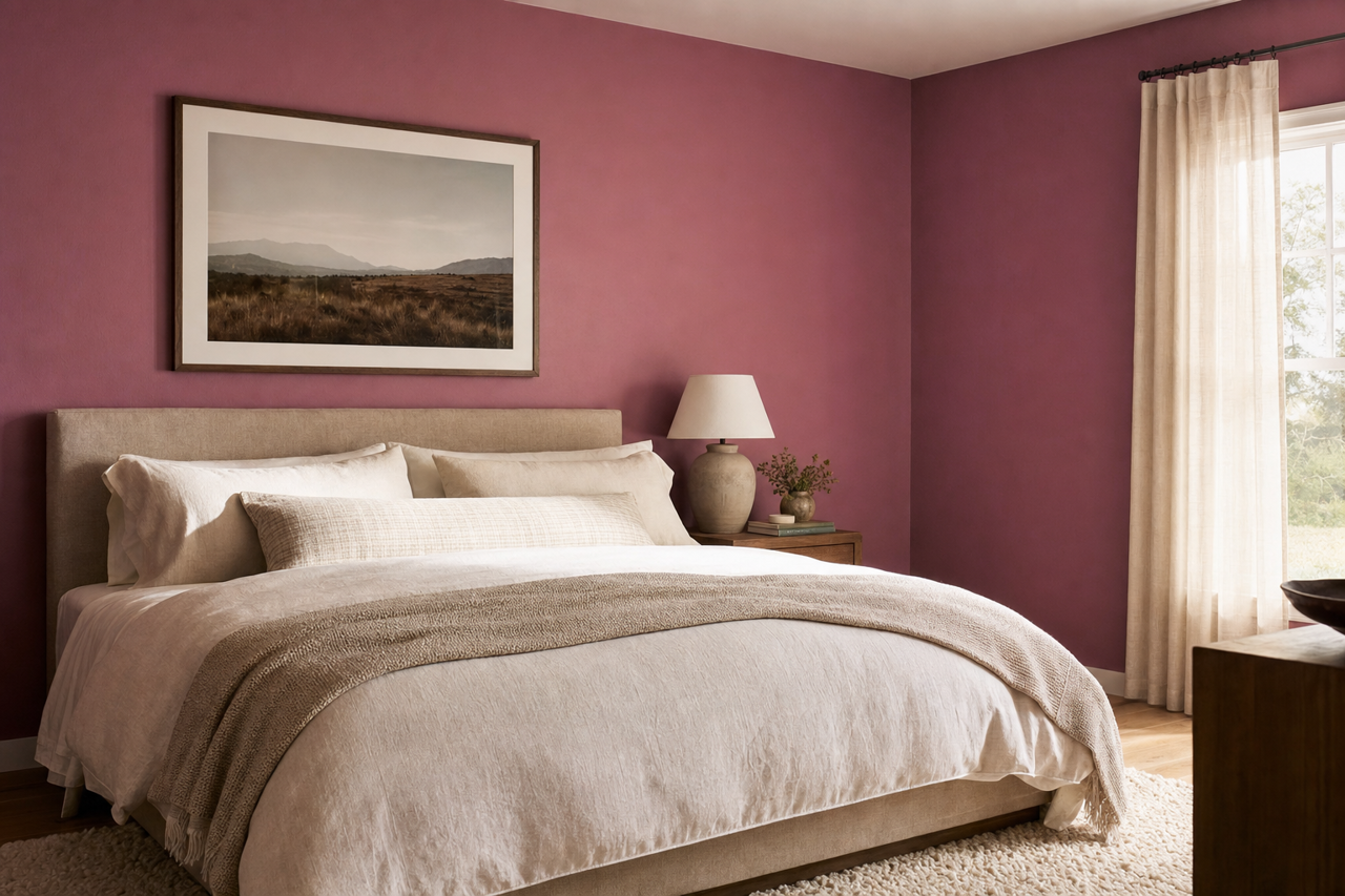 Grandeur Plum by Sherwin-Williams on interiors