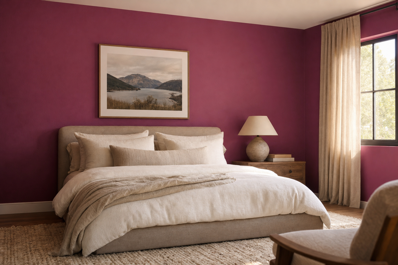 Framboise by Sherwin-Williams on interiors