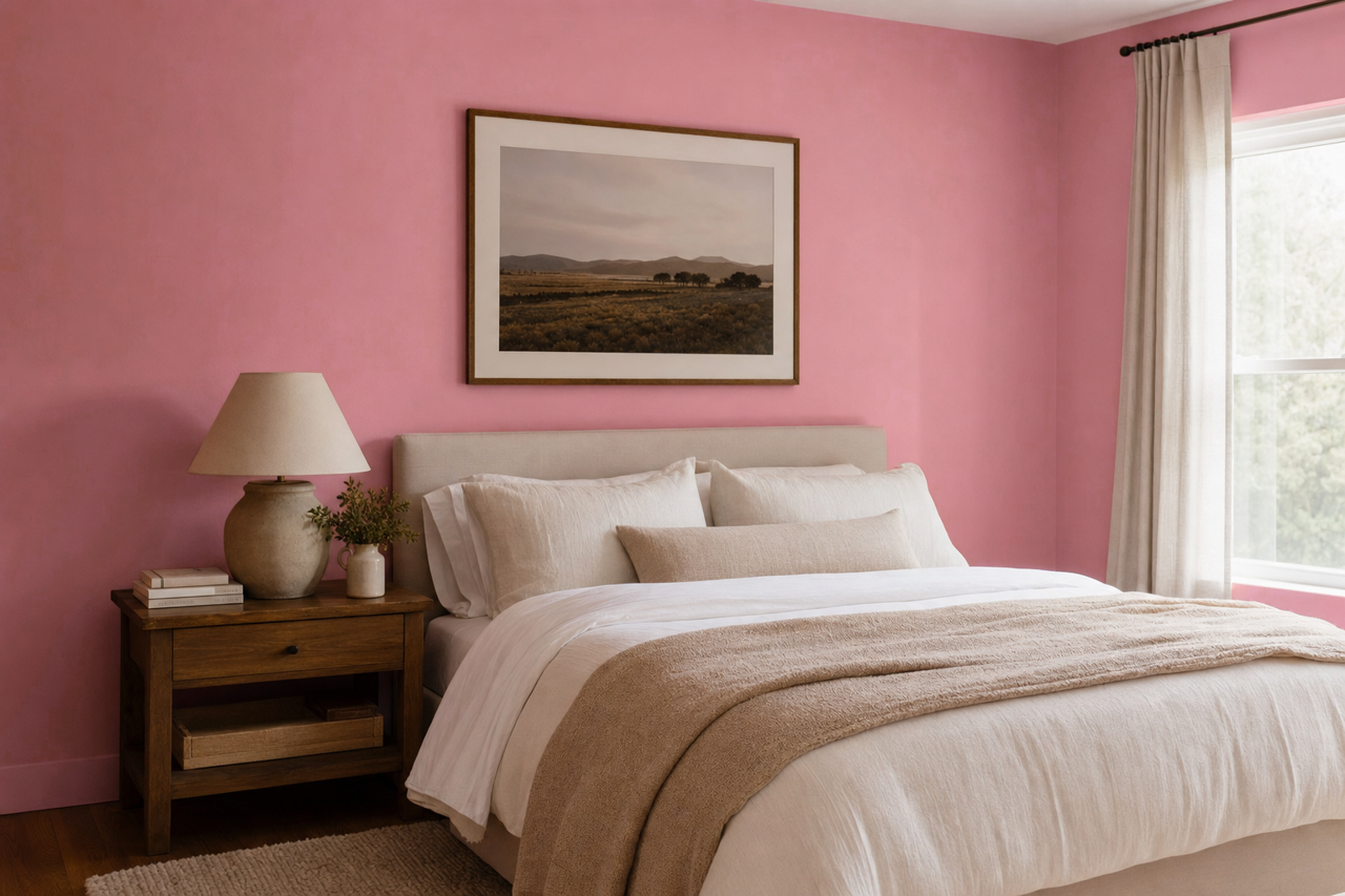 Haute Pink by Sherwin-Williams on interiors