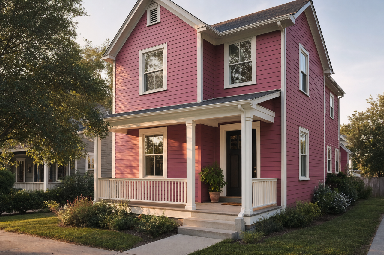Ruby Shade by Sherwin-Williams on exterior