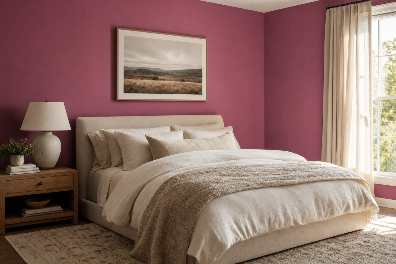 Ruby Shade by Sherwin-Williams on interiors
