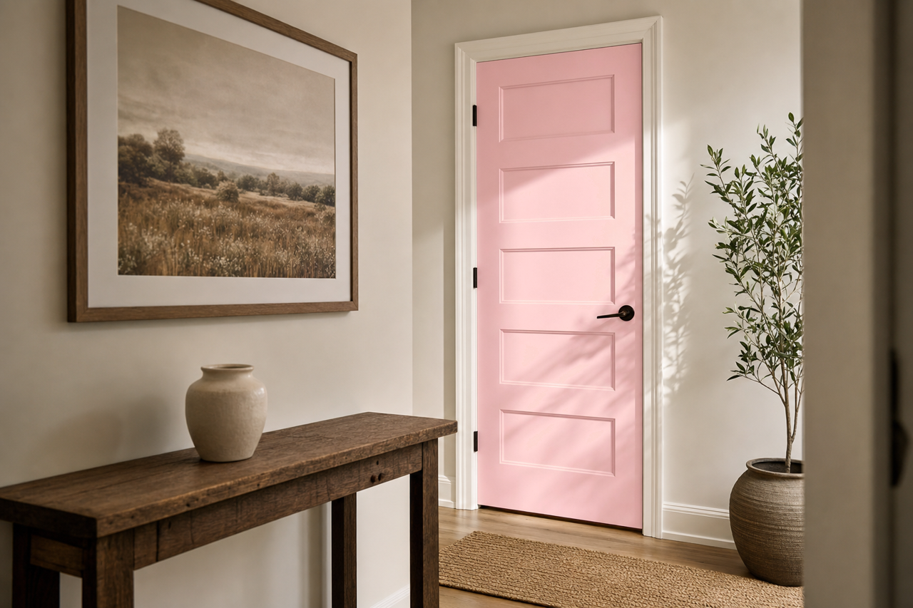 Azalea Flower by Sherwin-Williams on interior-doors