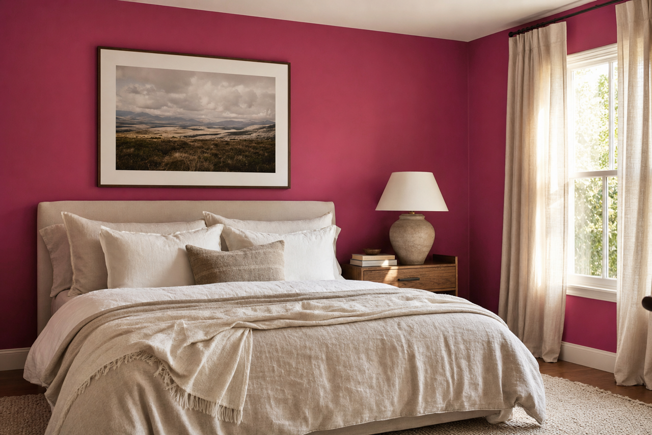 Cerise by Sherwin-Williams on interiors