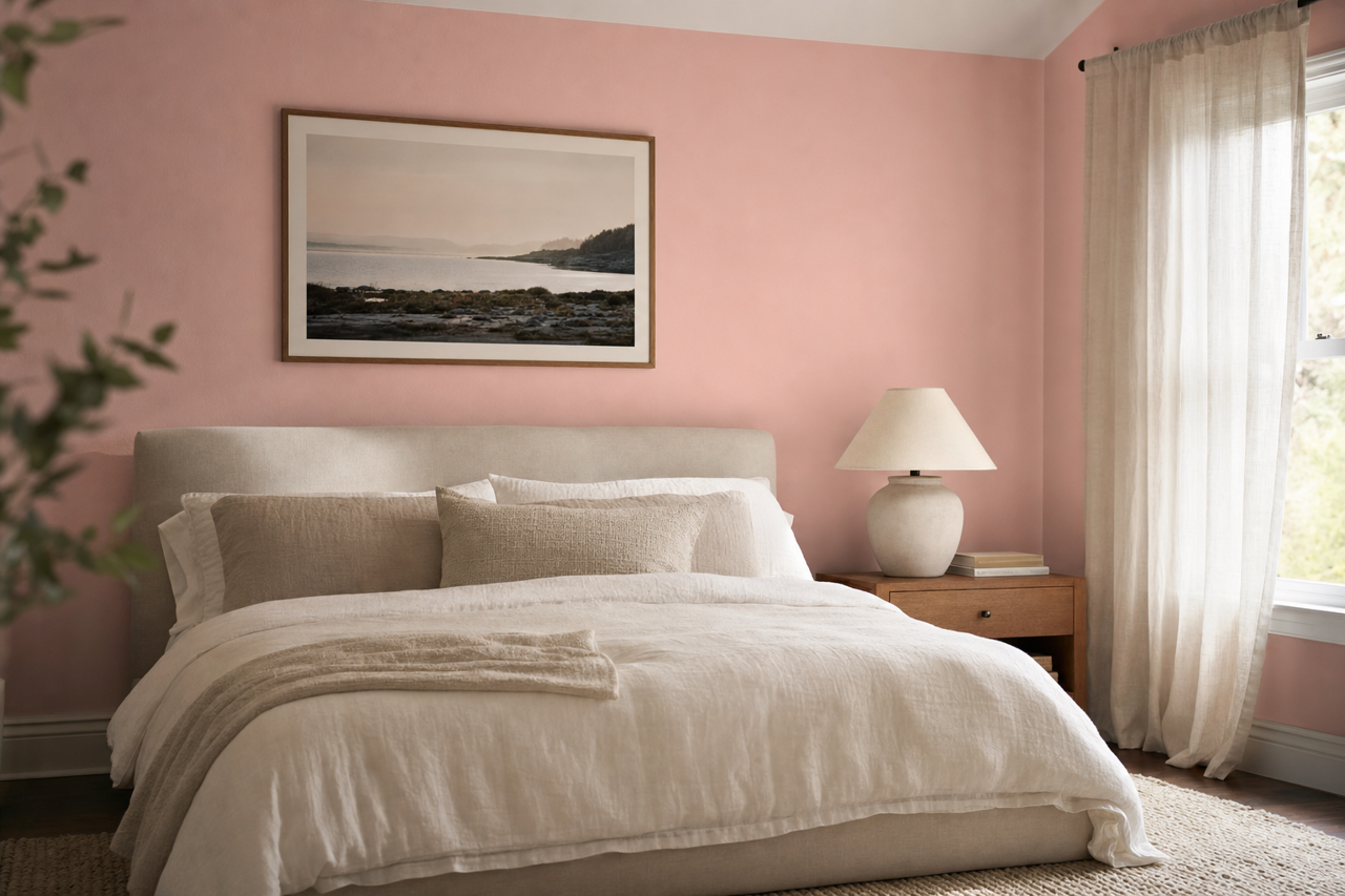 Impatiens Petal by Sherwin-Williams on interiors