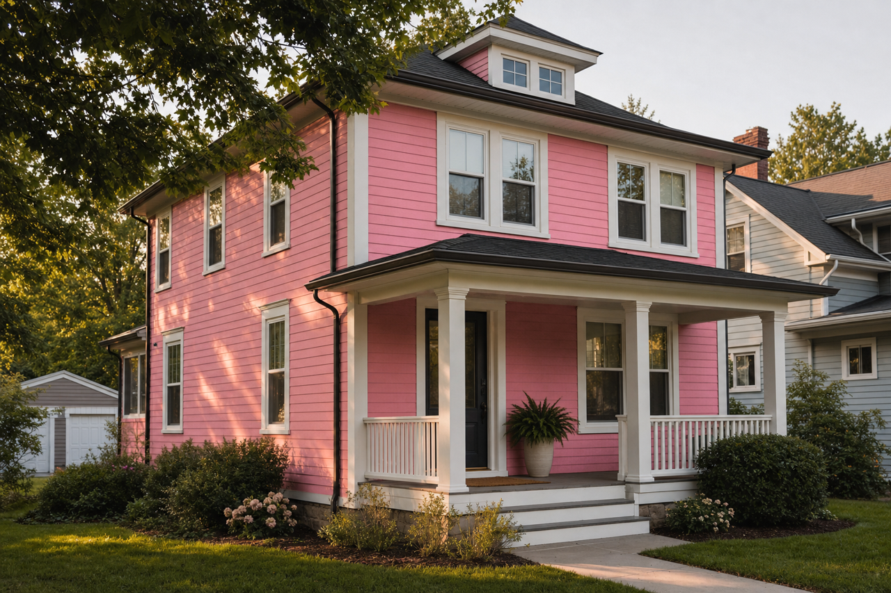 Cheery by Sherwin-Williams on exterior