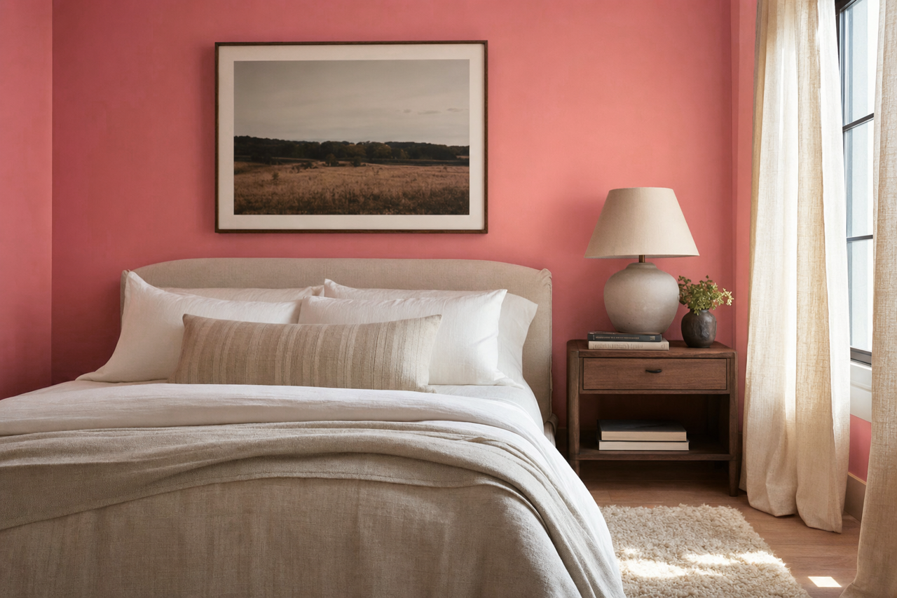 Cheery by Sherwin-Williams on interiors
