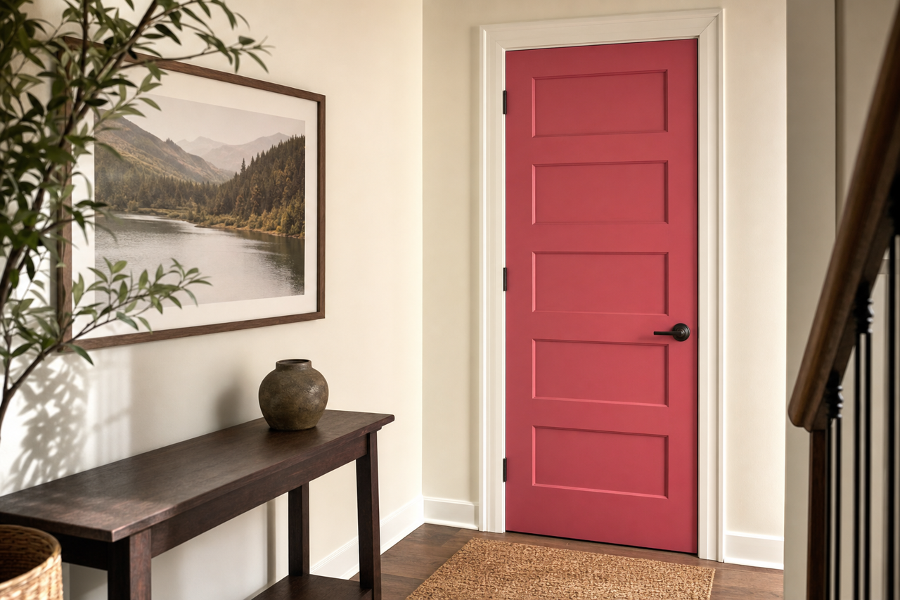 Heartfelt by Sherwin-Williams on interior-doors