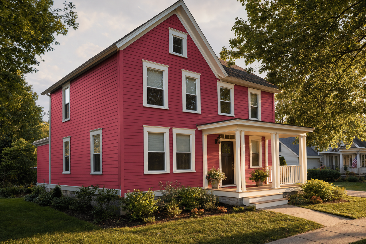 Valentine by Sherwin-Williams on exterior