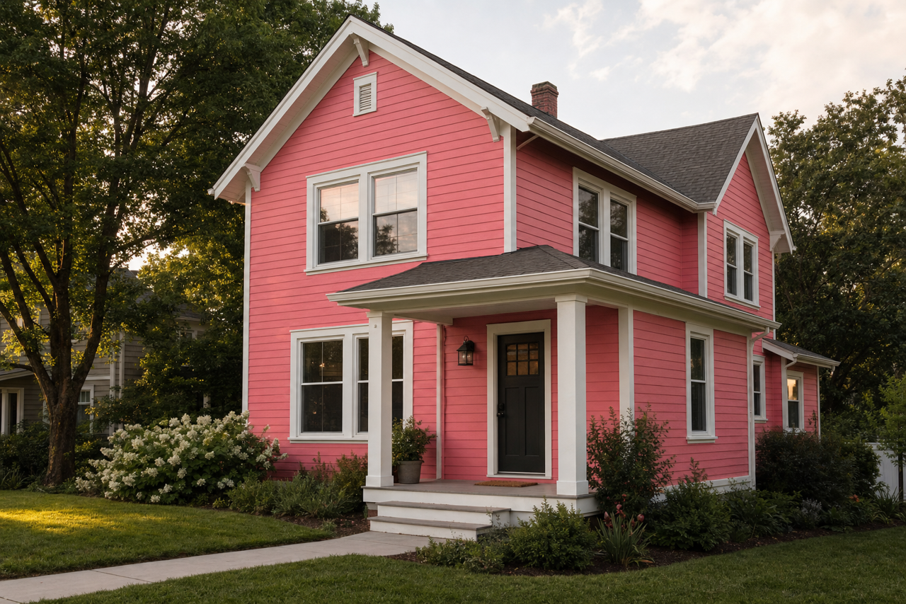 Grenadine by Sherwin-Williams on exterior