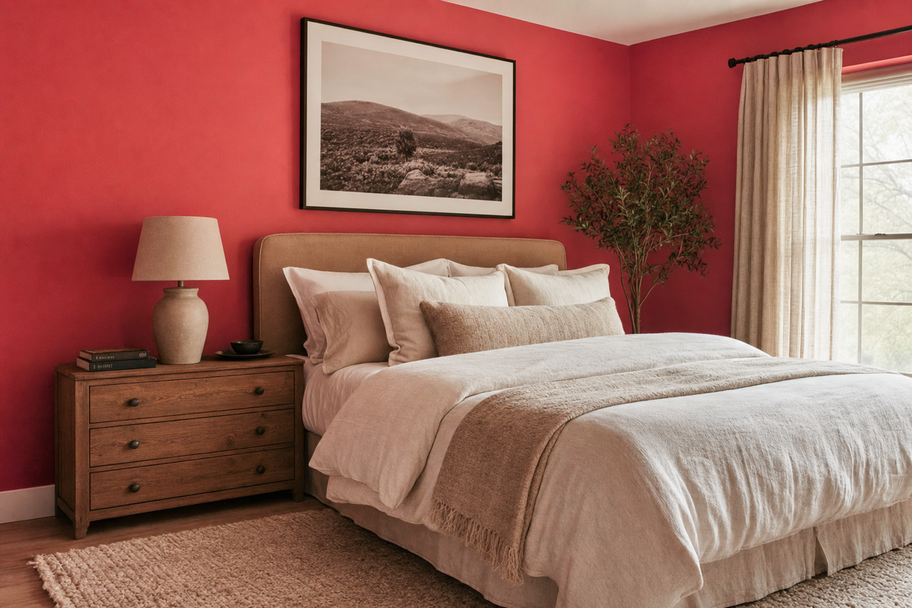 Coral Bells by Sherwin-Williams on interiors