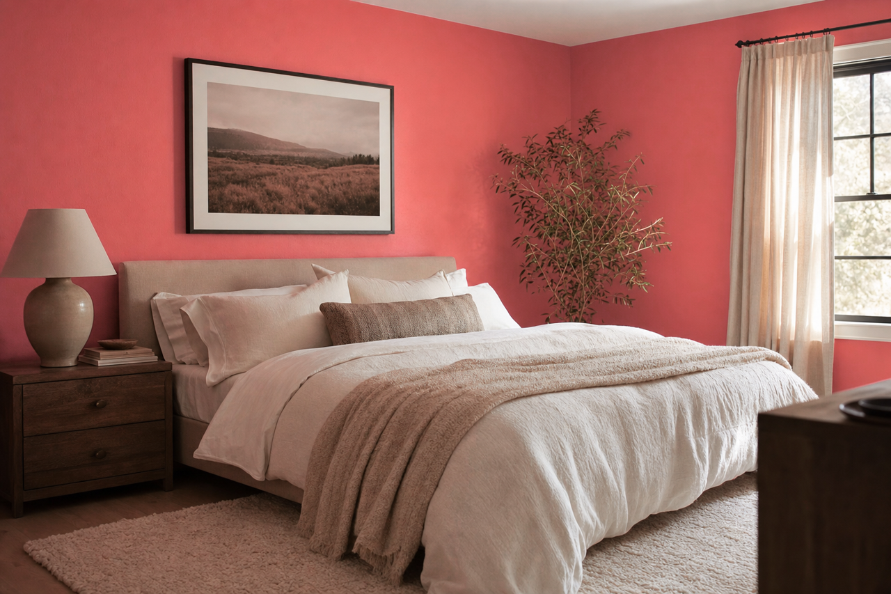 Begonia by Sherwin-Williams on interiors
