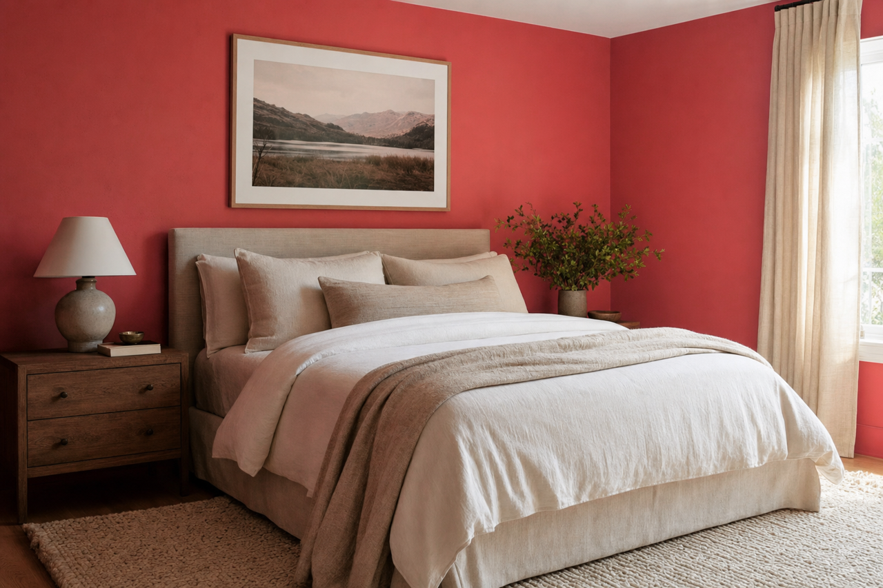 Enticing Red by Sherwin-Williams on interiors