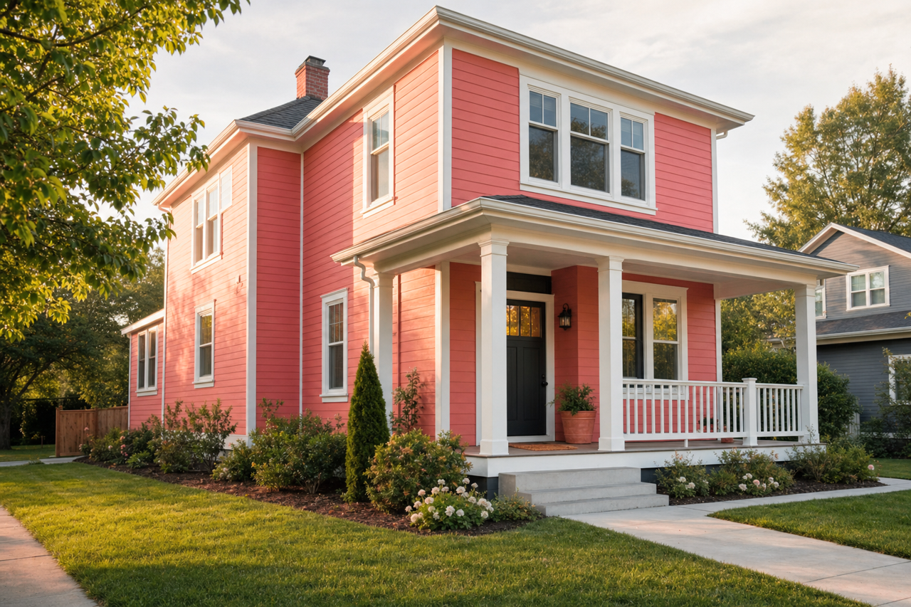 Coral Reef by Sherwin-Williams on exterior