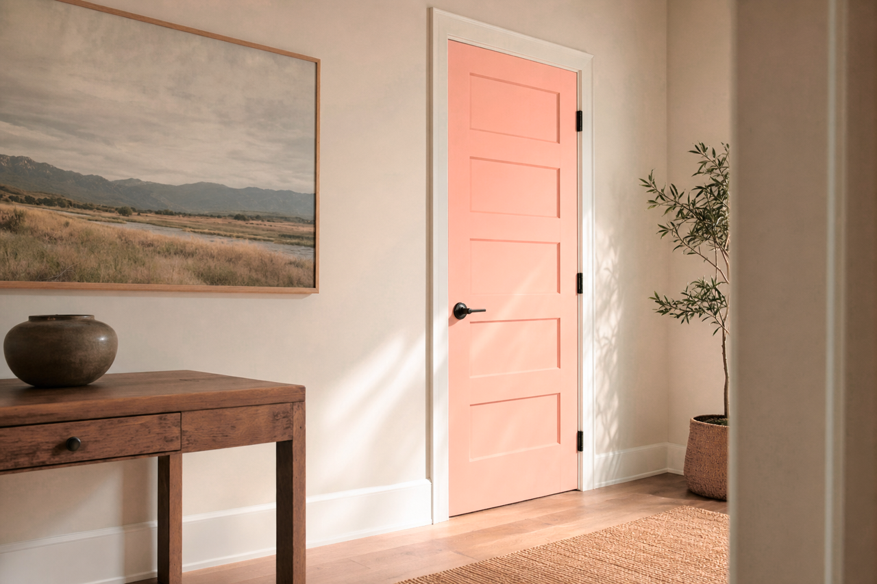 Jovial by Sherwin-Williams on interior-doors