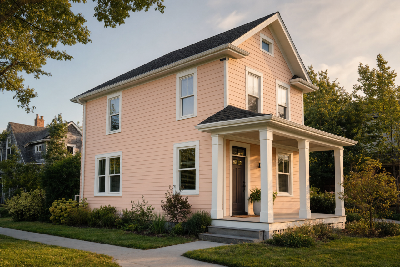Blushing by Sherwin-Williams on exterior