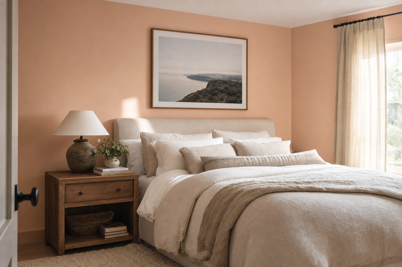 Blushing by Sherwin-Williams on interiors