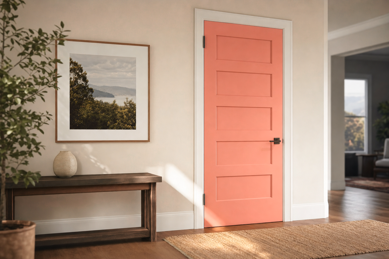 Sockeye by Sherwin-Williams on interior-doors