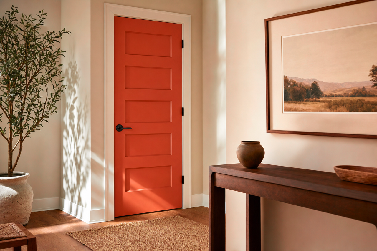 Emotional by Sherwin-Williams on interior-doors