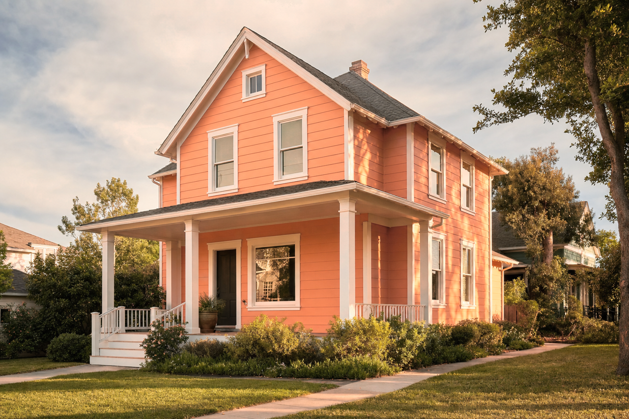 Sunset by Sherwin-Williams on exterior