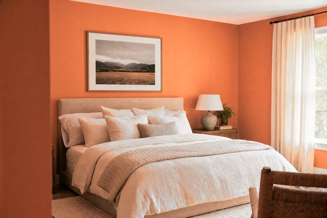 Emberglow by Sherwin-Williams on interiors