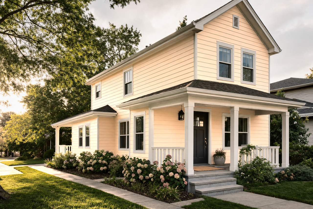 Flan by Sherwin-Williams on exterior