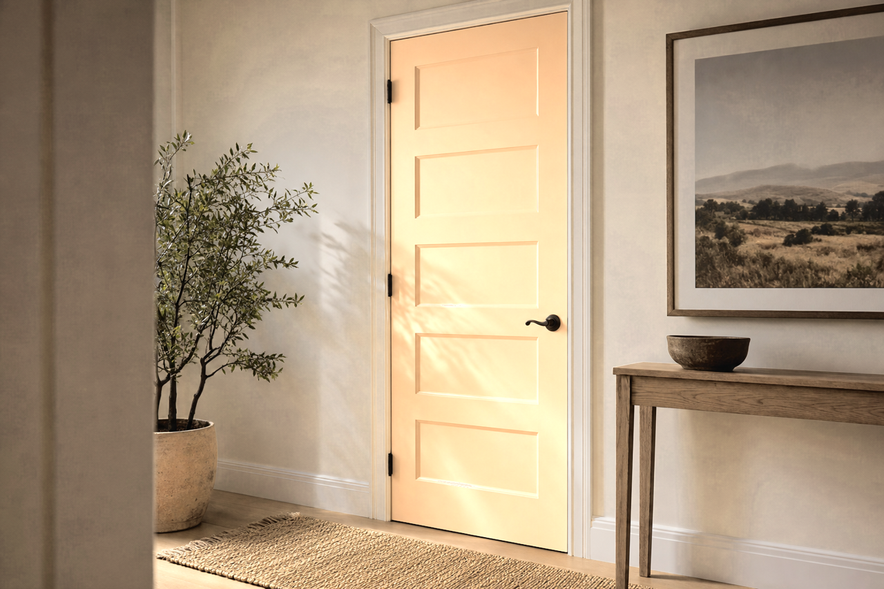 Flan by Sherwin-Williams on interior-doors