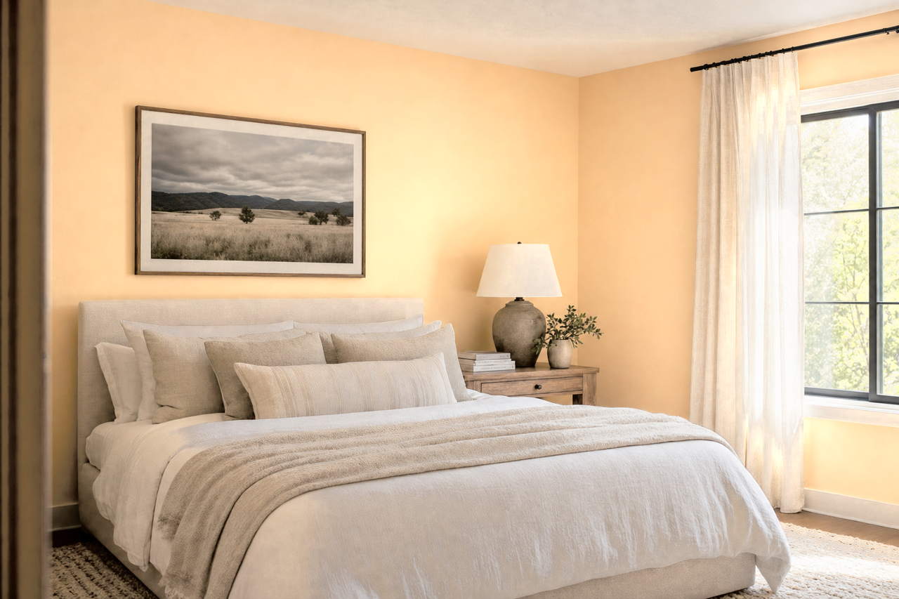 Flan by Sherwin-Williams on interiors